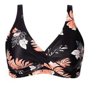 Aqua Eve Full Coverage Bikini Top No Bottom Push up Swimsuits Top Sport Bra XS